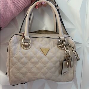Guess Quilted Beige Satchel